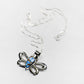 Larimar Butterfly Cutout Necklace