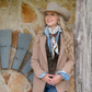 Fringe "Big Pasture" by Dolan Geiman Silk Wild Rag