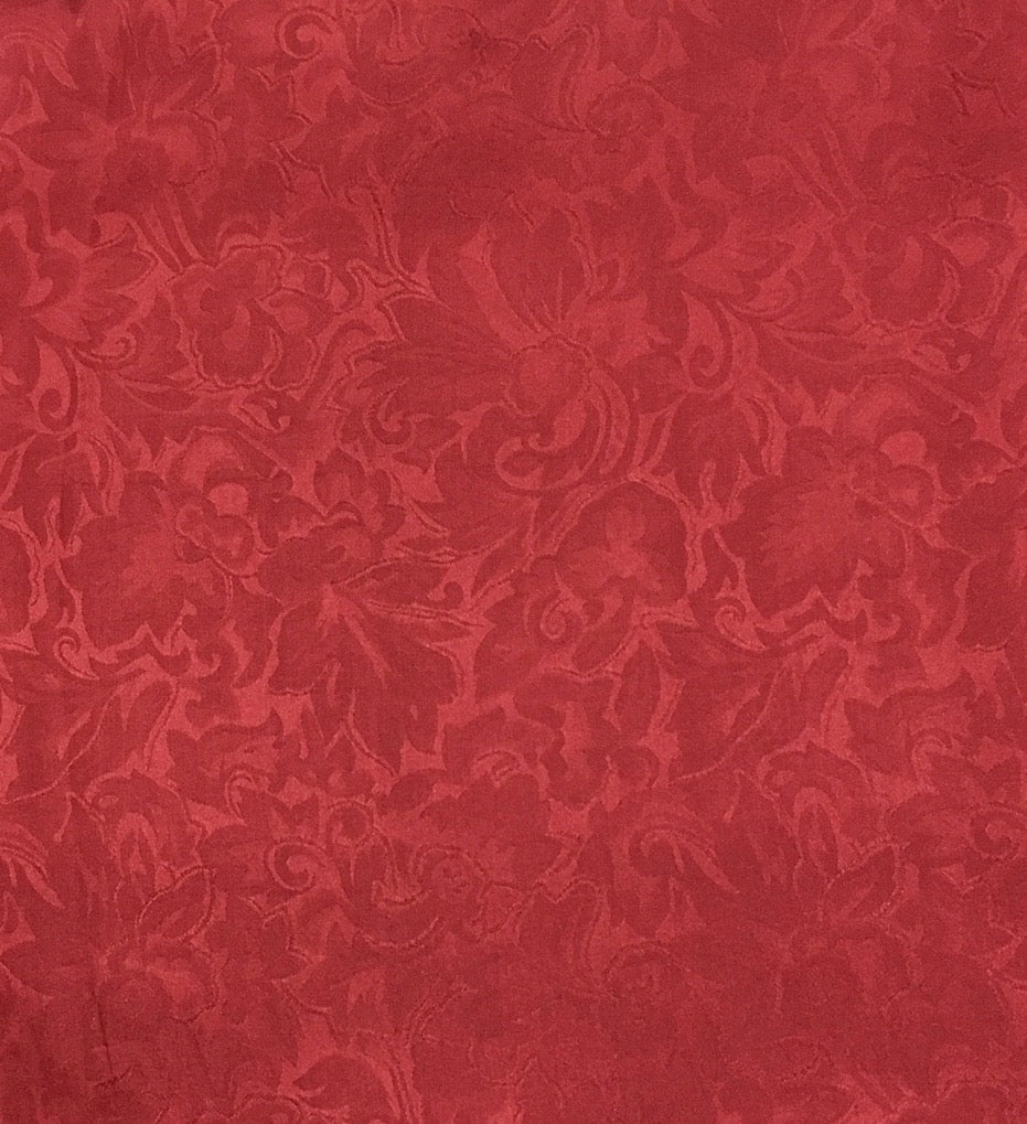 Red Jacquard Silk Wild Rag