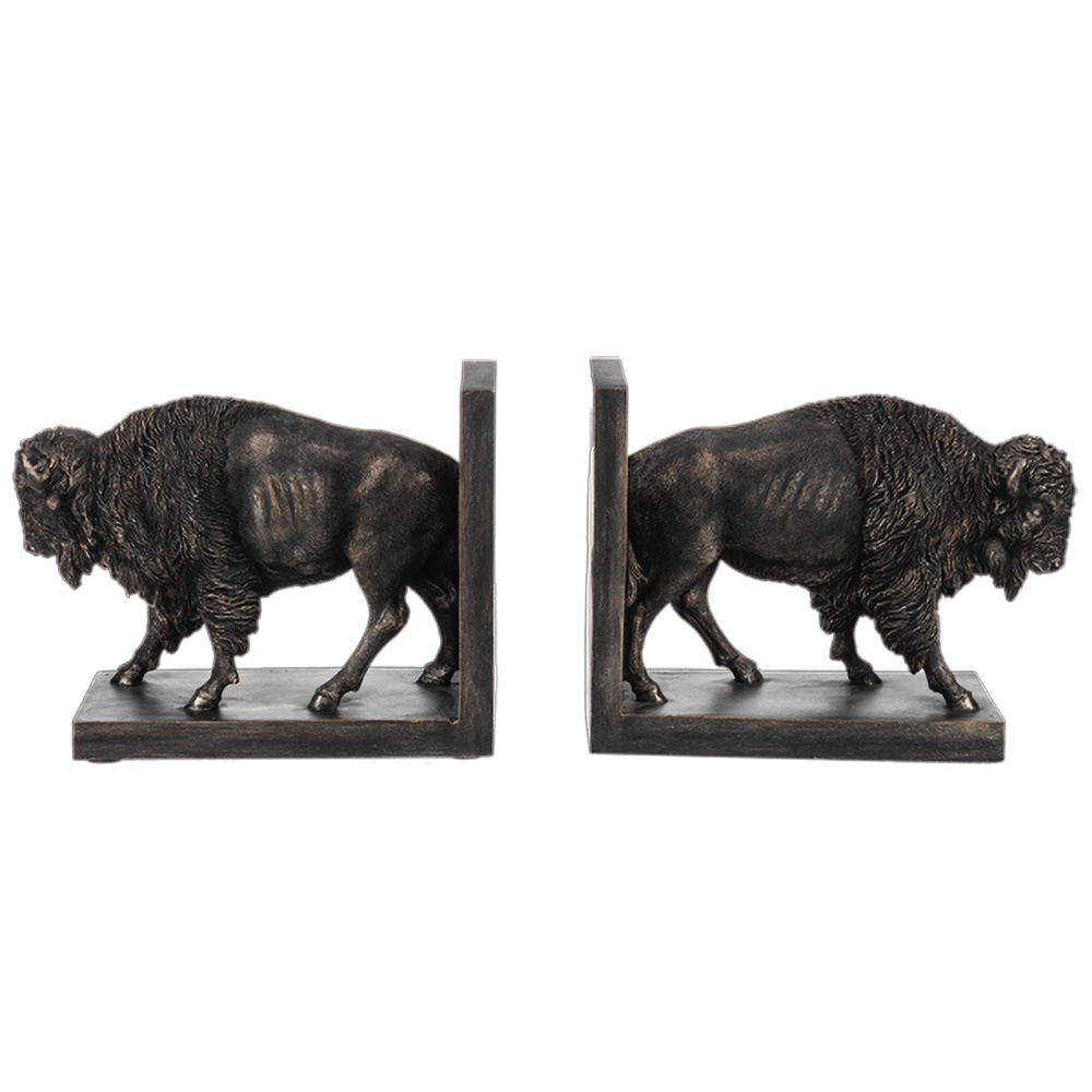 American Bison Bookend - Pair