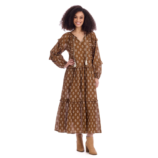 Hubbard Ochre Maxi Dress
