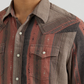 Wrangler Men's Retro Premium Long Sleeve Western Snap Printed Shirt - Warm Stripe