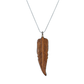 Coreen Cordova Large Tan & Black Feather Pendant