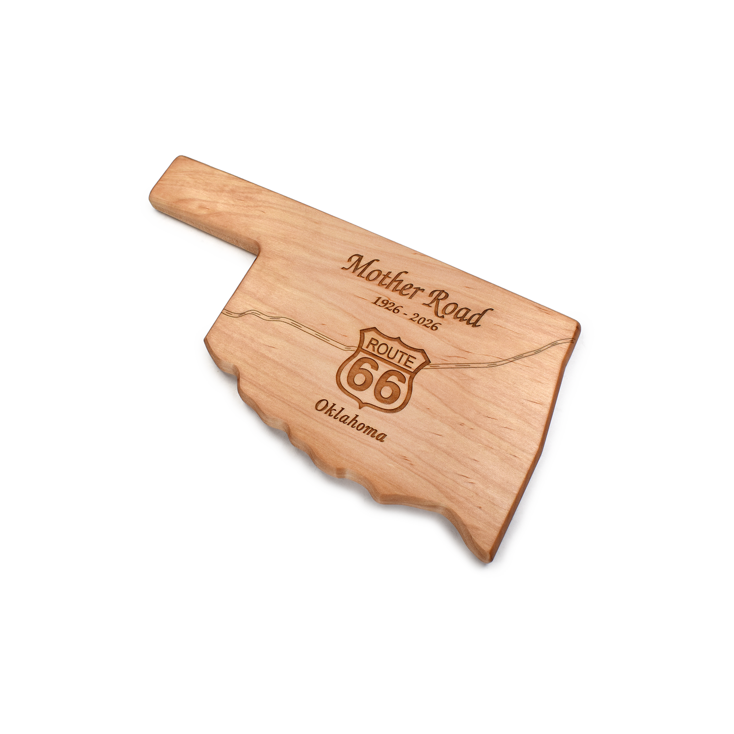 Oklahoma Route 66 Mother Road Centennial Cheese Board