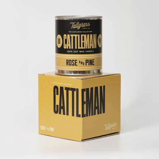 Cattleman Collection: Cattleman - Rose + Pine Soy Wax Candle Gift Box Set