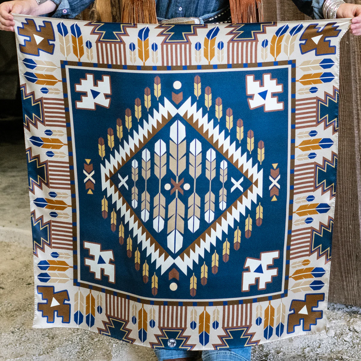 Fringe "Rainmaker" Silk Wild Rag
