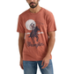 Wrangler Men's Desert Cowboy Graphic Short Sleeve Tee - Terra Cotta