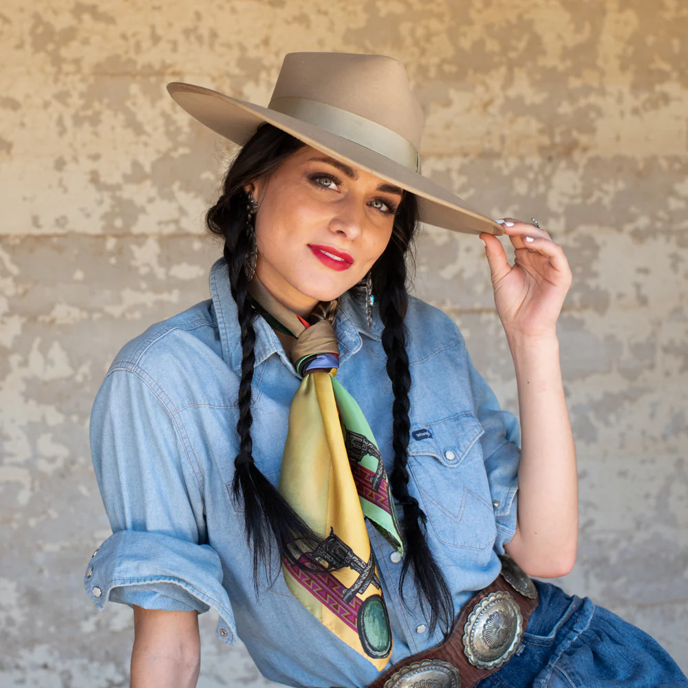 Fringe "Son of The West" by Kevin Chupik Silk Wild Rag