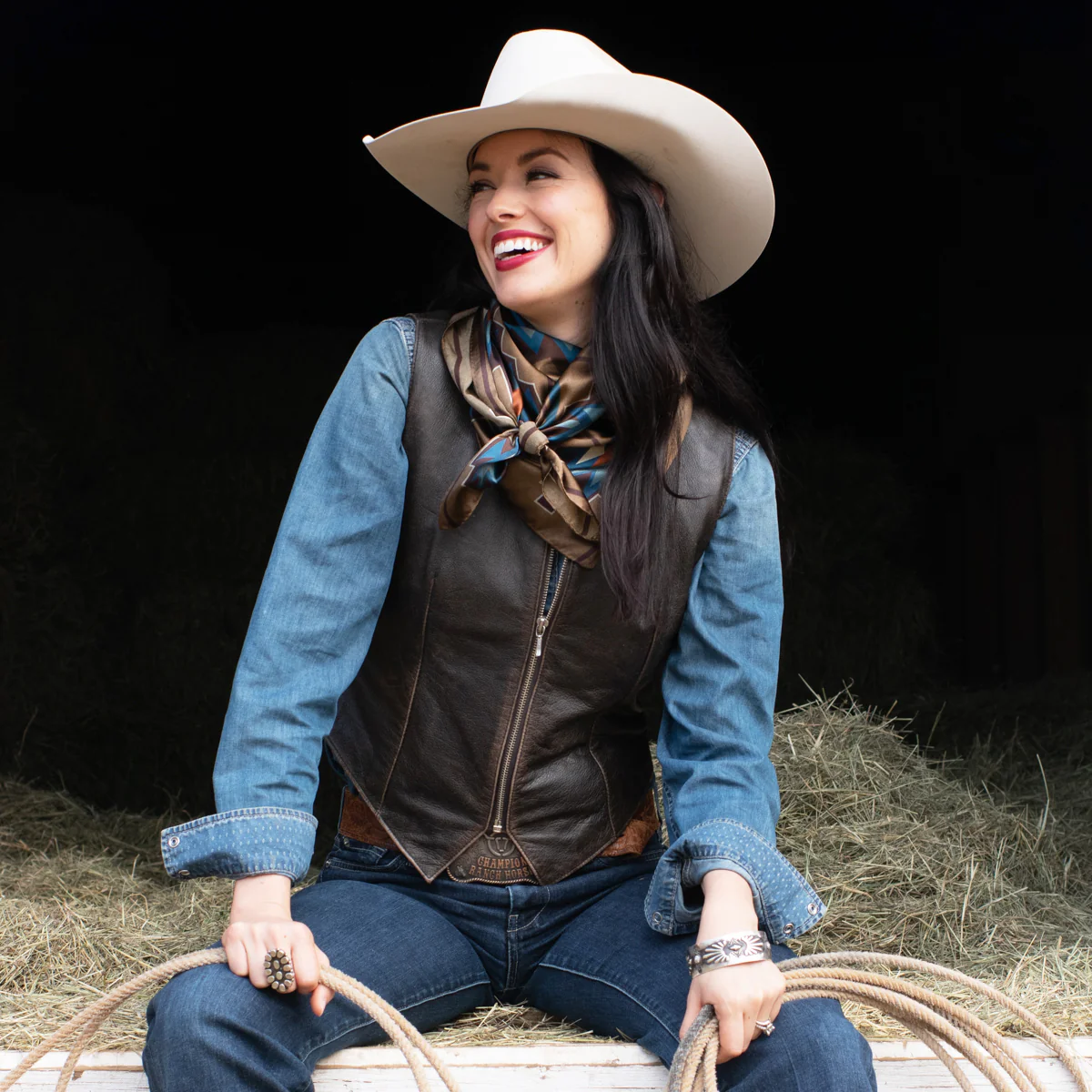 Fringe "Telluride" Silk Wild Rag