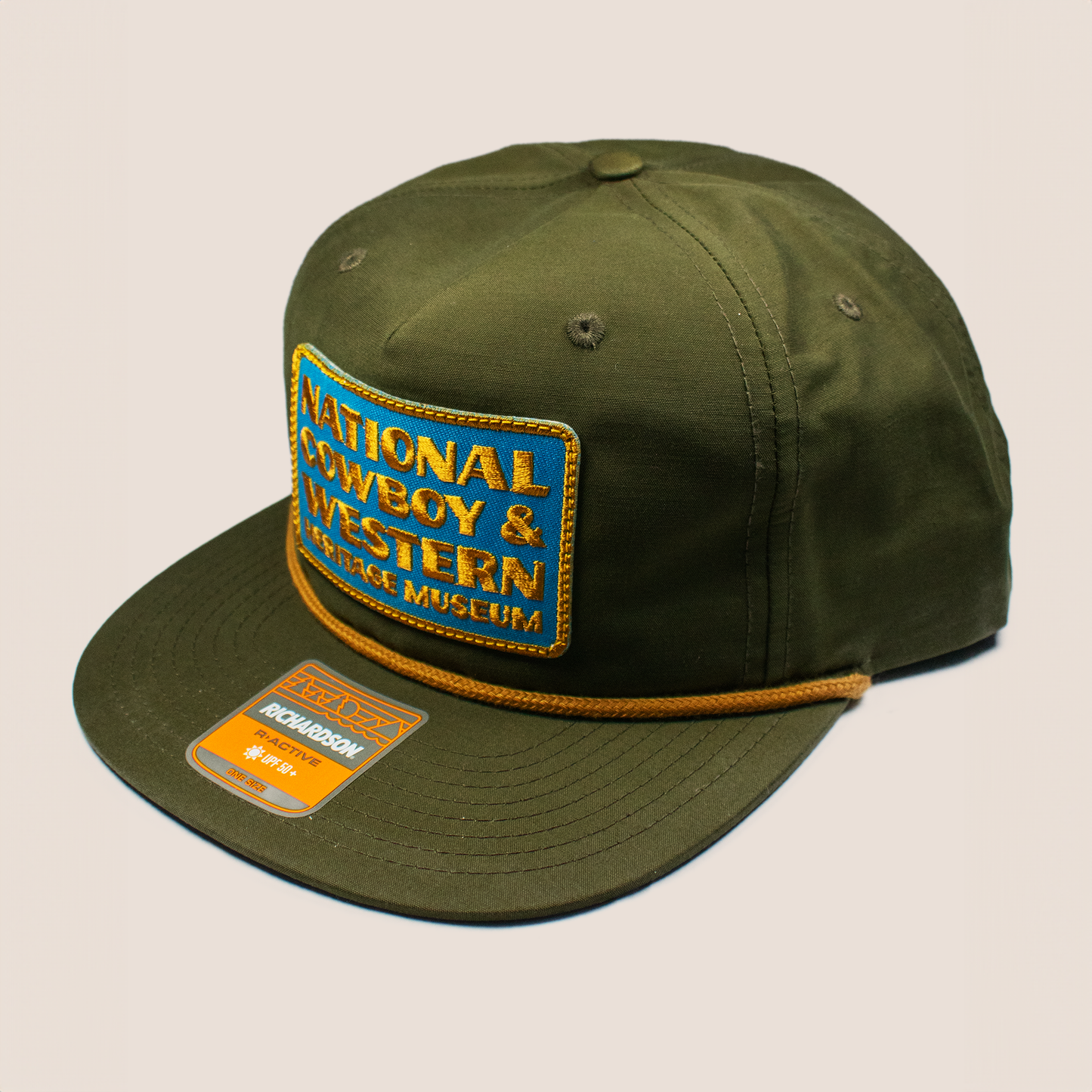 NCWHM Patch Snapback Cap with Rope - Loden/Amber Gold