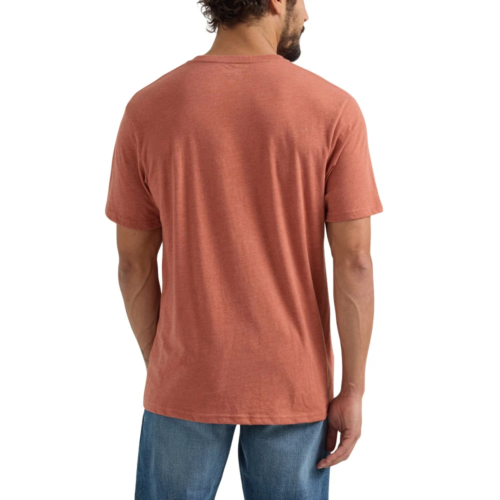 Wrangler Men's Desert Cowboy Graphic Short Sleeve Tee - Terra Cotta