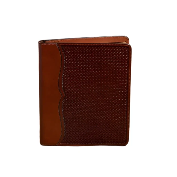 Texas Saddlery Spider Stamped Leather Notebook