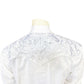 Rockmount Men's Vintage Tooling Embroidered White-on-White Western Shirt