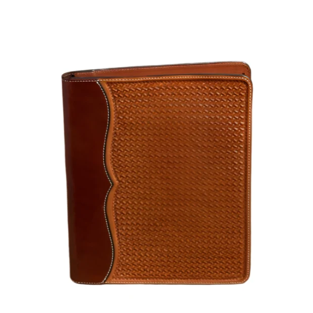 Texas Saddlery Spider Stamped Leather Notebook