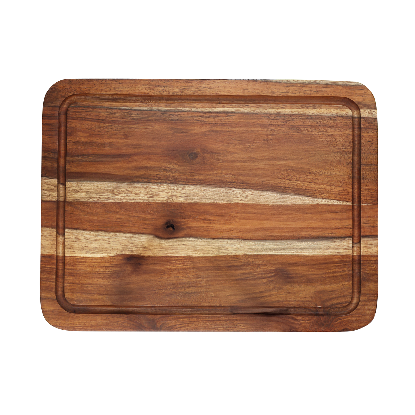 Acacia Wood Cutting Board with Juice Groove