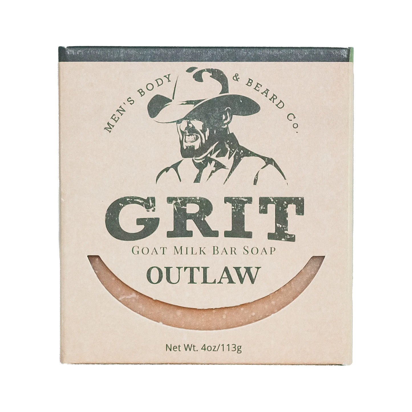 Grit Beard Co. Goat Milk Bar Soap - Outlaw