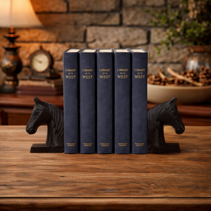 Cast Iron Horse Head Bookends - Set of 2