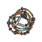 Turquoise and Spiny Oyster Heishi and Barrel Bead Necklace by Teller Indian Jewelry