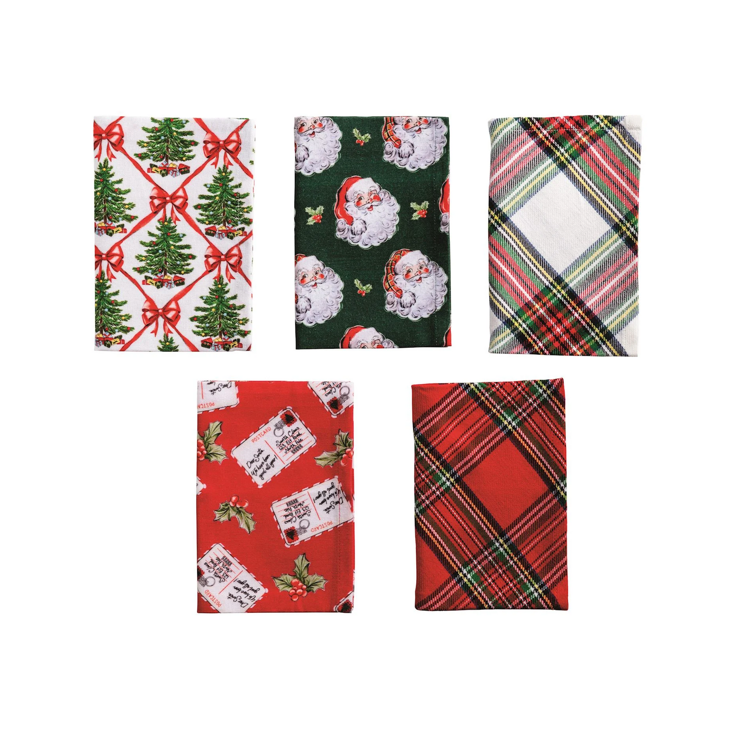 Classic Christmas Cotton Hand Towels