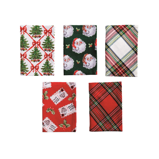 Classic Christmas Cotton Hand Towels