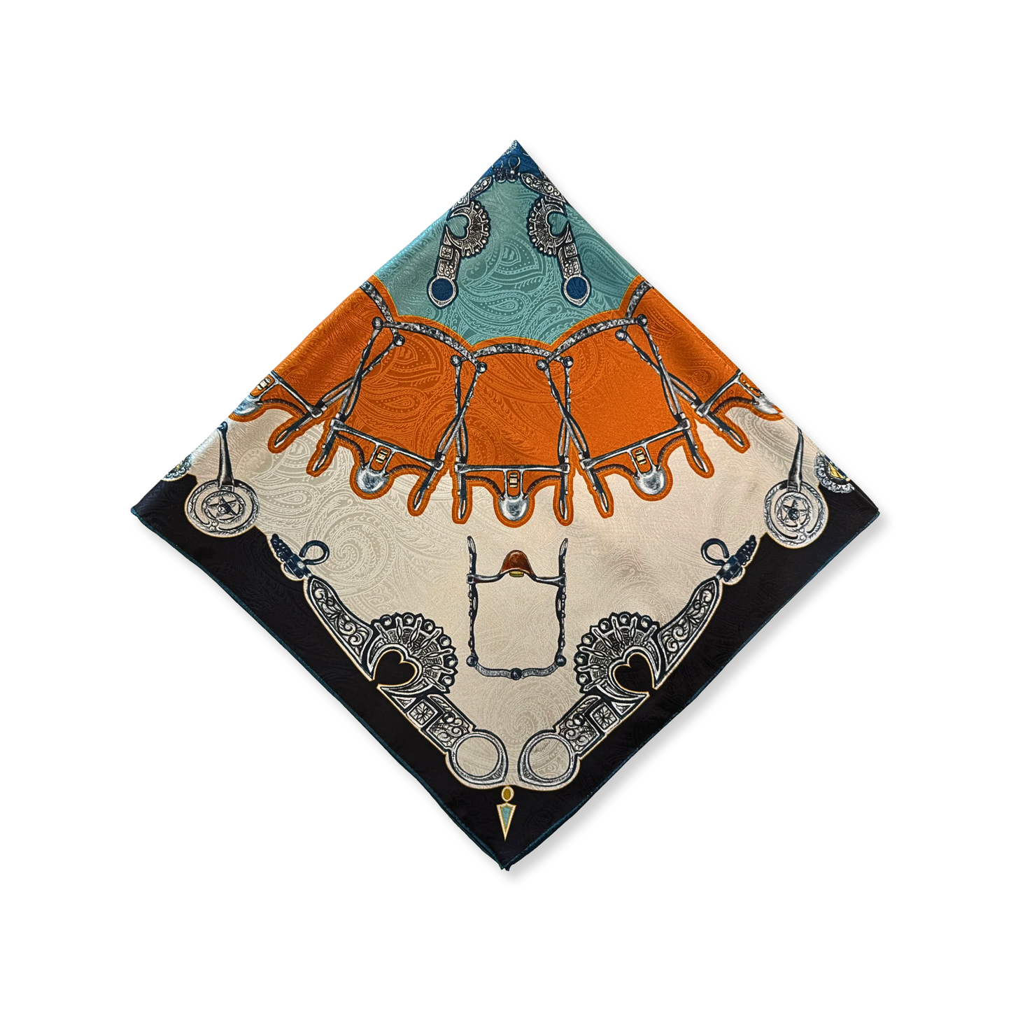 Fringe Blue Label "Bits" Silk Scarf