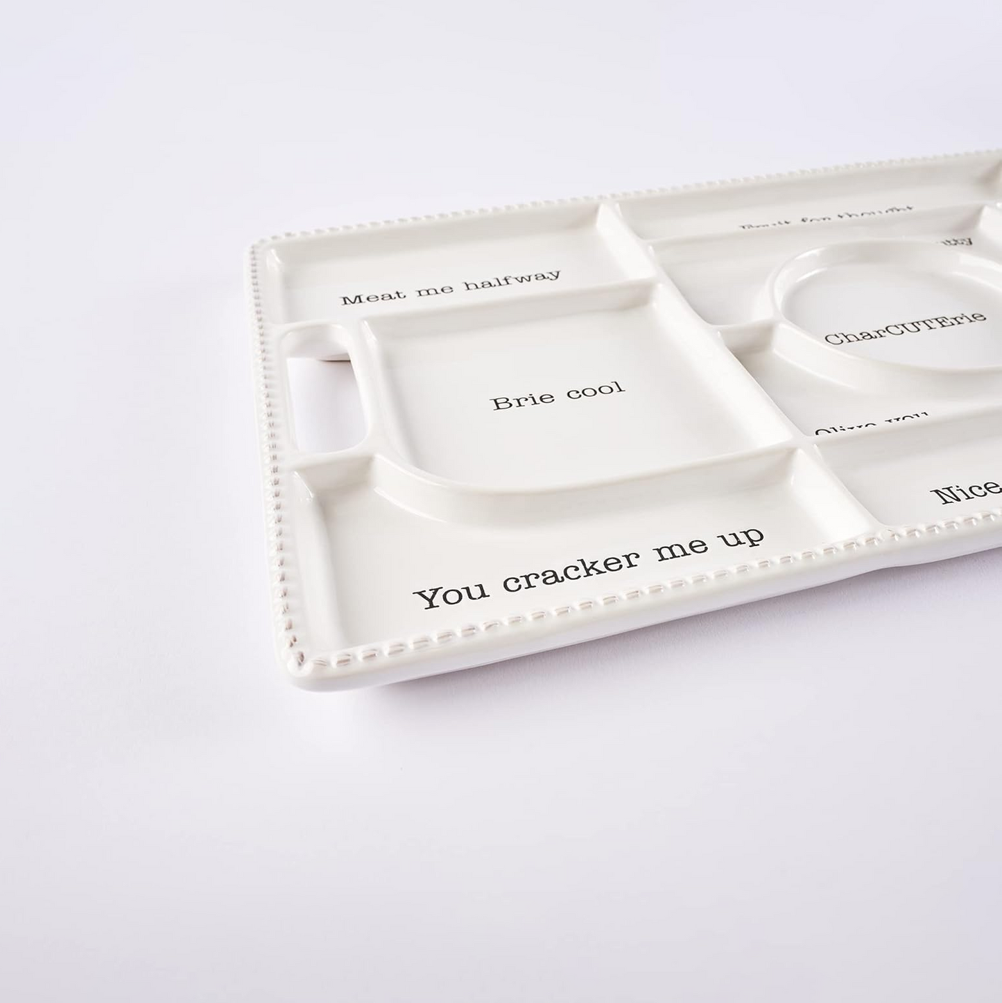 Punny Provisions Ceramic Charcuterie Board