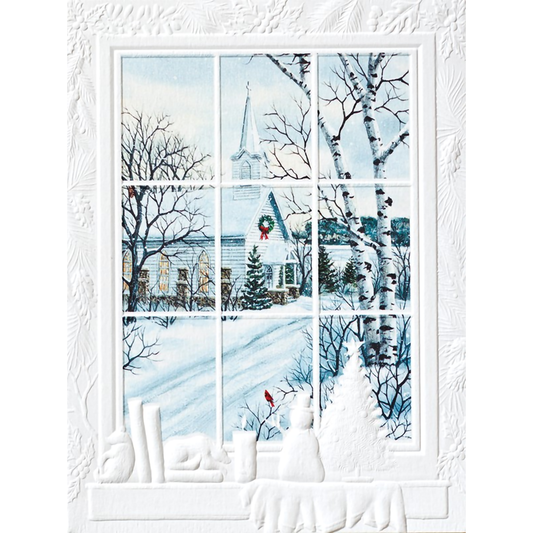 Snowy Morning View Christmas Cards - Box of 10