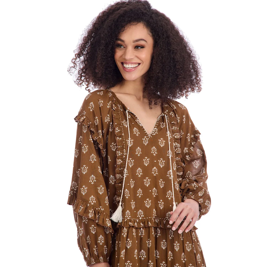 Hubbard Ochre Maxi Dress