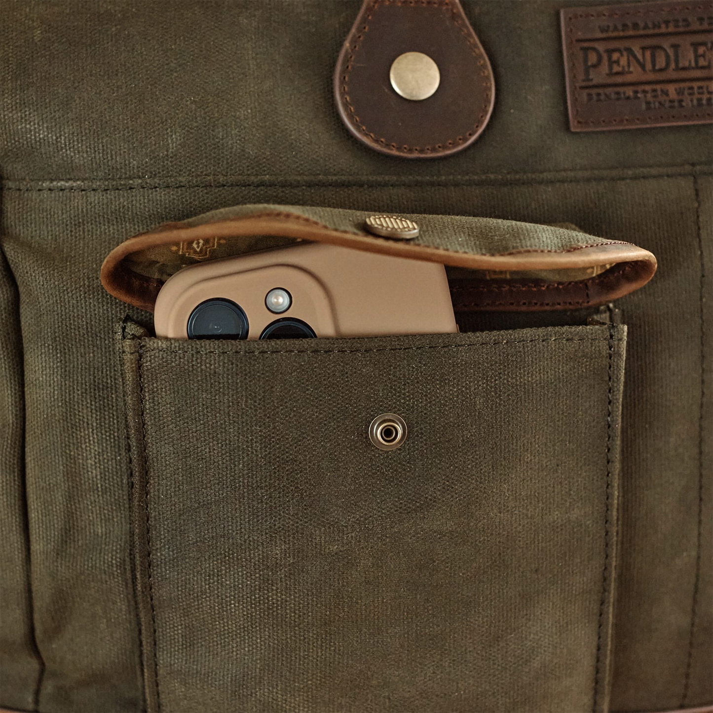 Pendleton Odyssey Waxed Canvas Messenger Bag