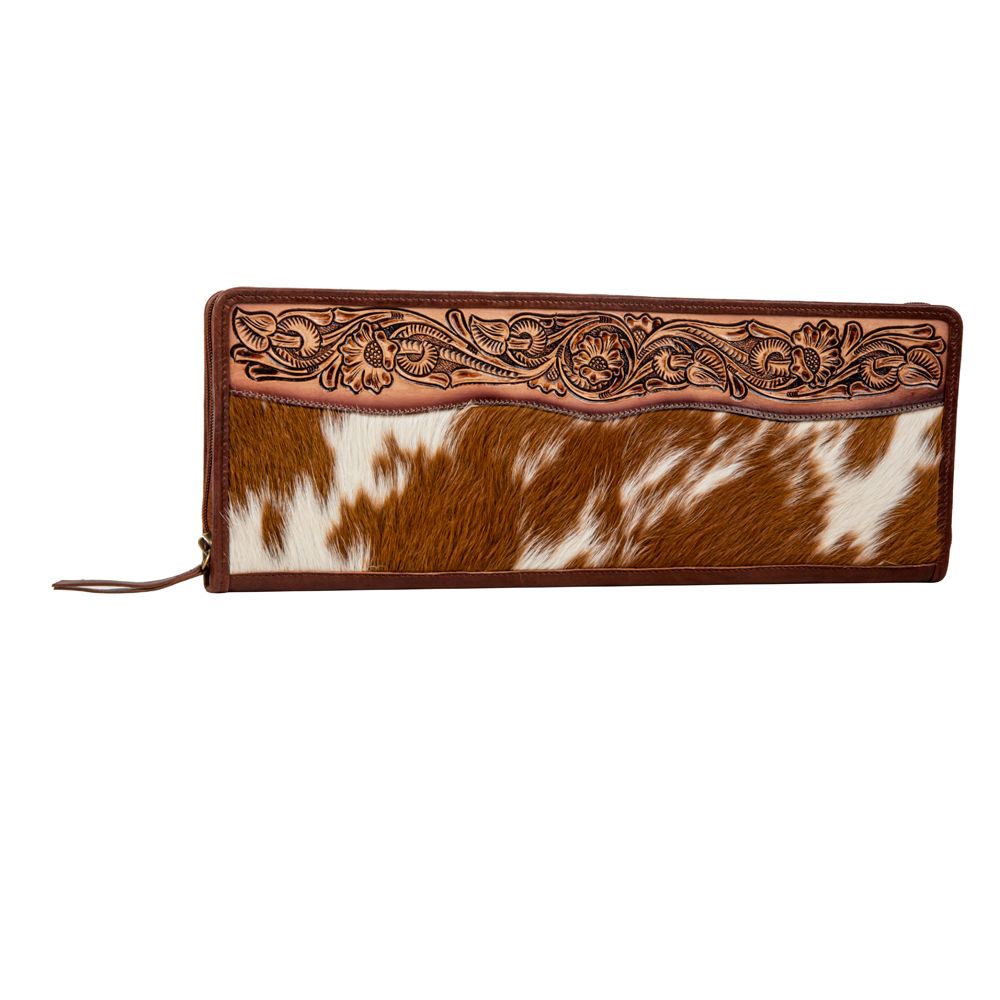 Hand-Tooled Travel Jewelry Case - Classic Country