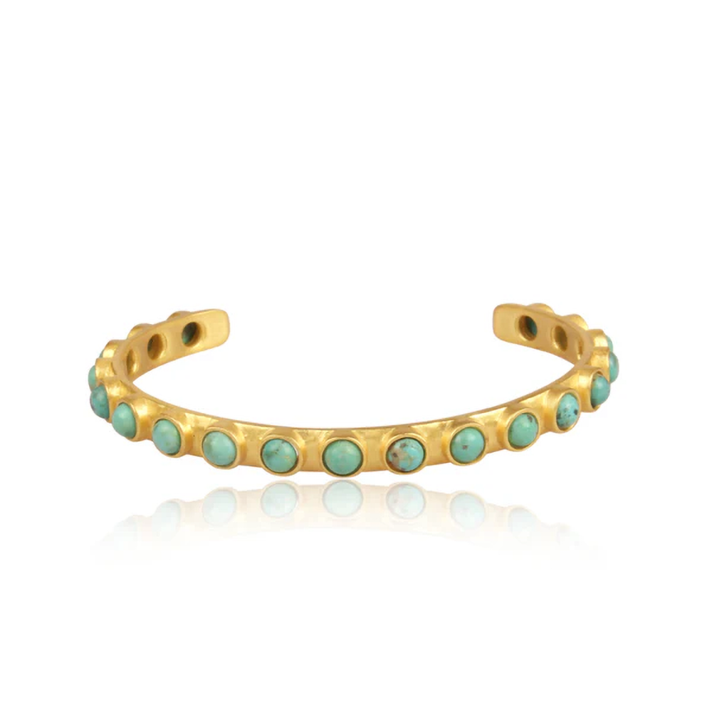 Christina Greene Turquoise Studded Cuff