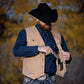 Men's Texas Canvas Concealed Carry Vest - Tan