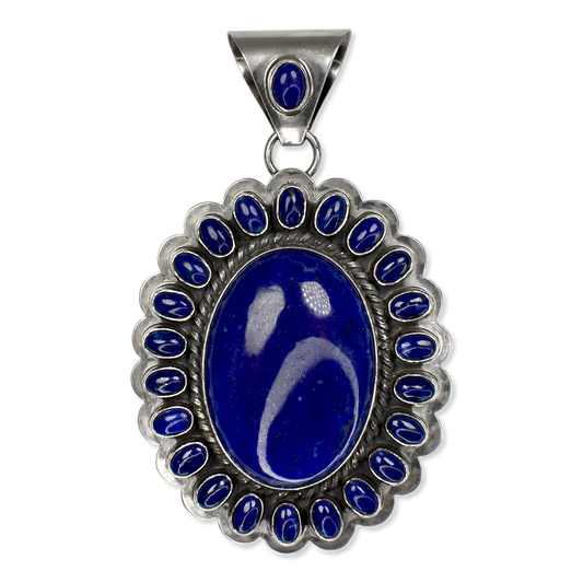 Oval Lapis Lazuli Pendant by Travis Teller