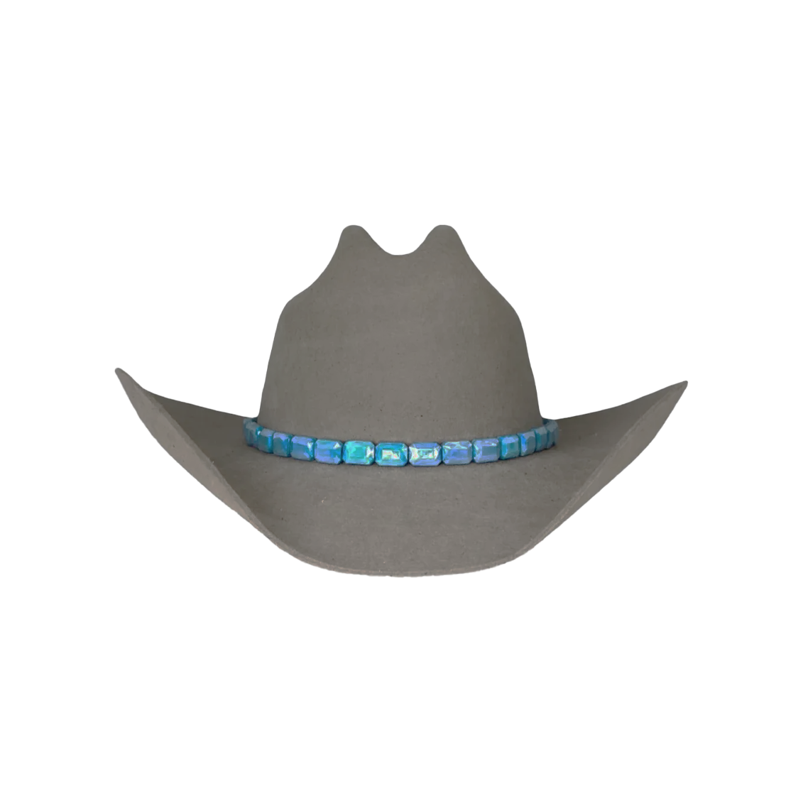 Christina Greene Faceted Hat Band with Leather Tie