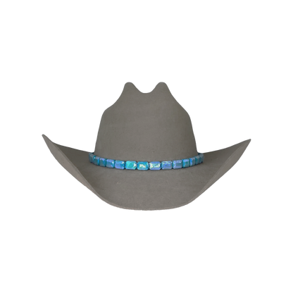 Christina Greene Faceted Hat Band with Leather Tie