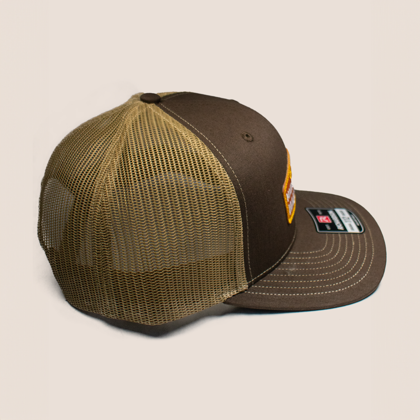 The National Cowboy Hall of Fame Snapback Trucker Patch Hat - Brown/Khaki