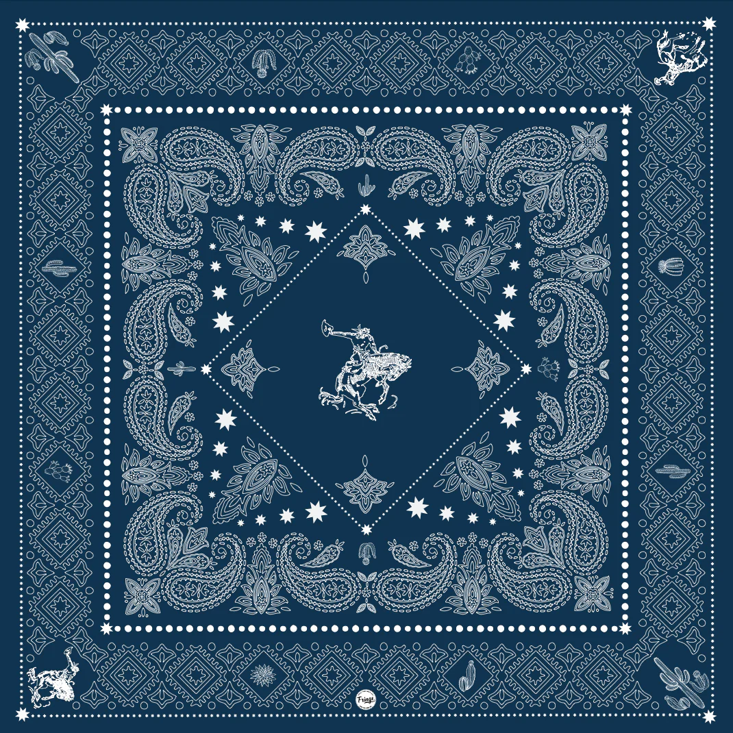 Fringe "Banditos" Silk Wild Rag