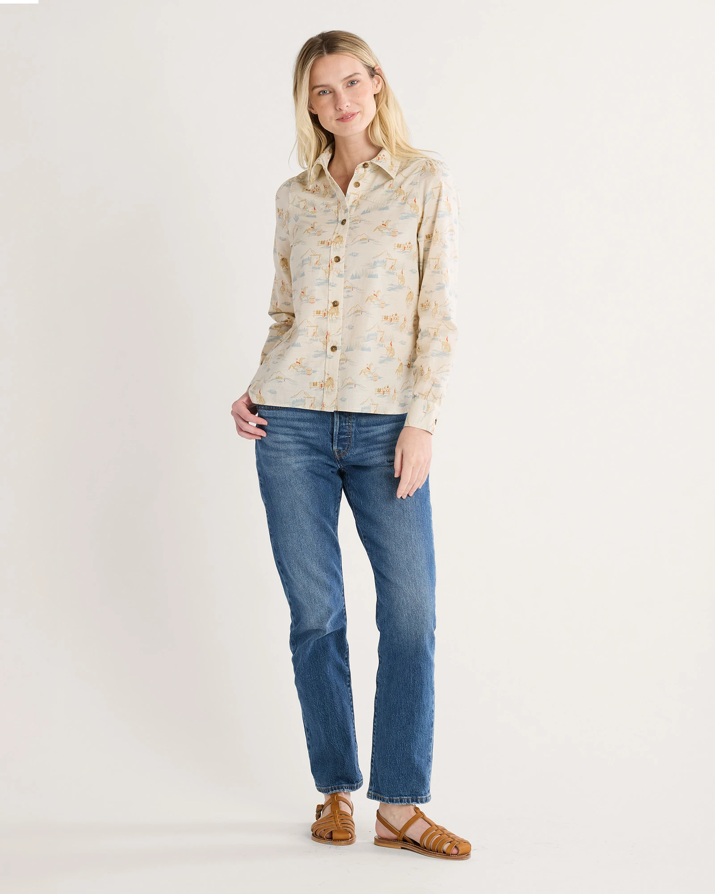 Pendleton Women's Winona Puff Sleeve Shirt - Rodeo Multi