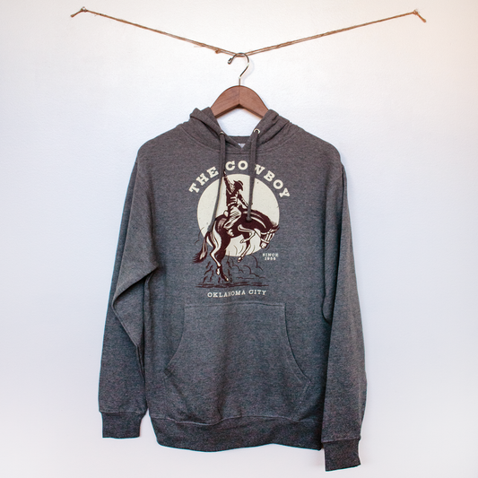 Bucking Bronco Gunmetal Heather Hoodie