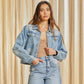 Alessia Fringed Denim Jacket