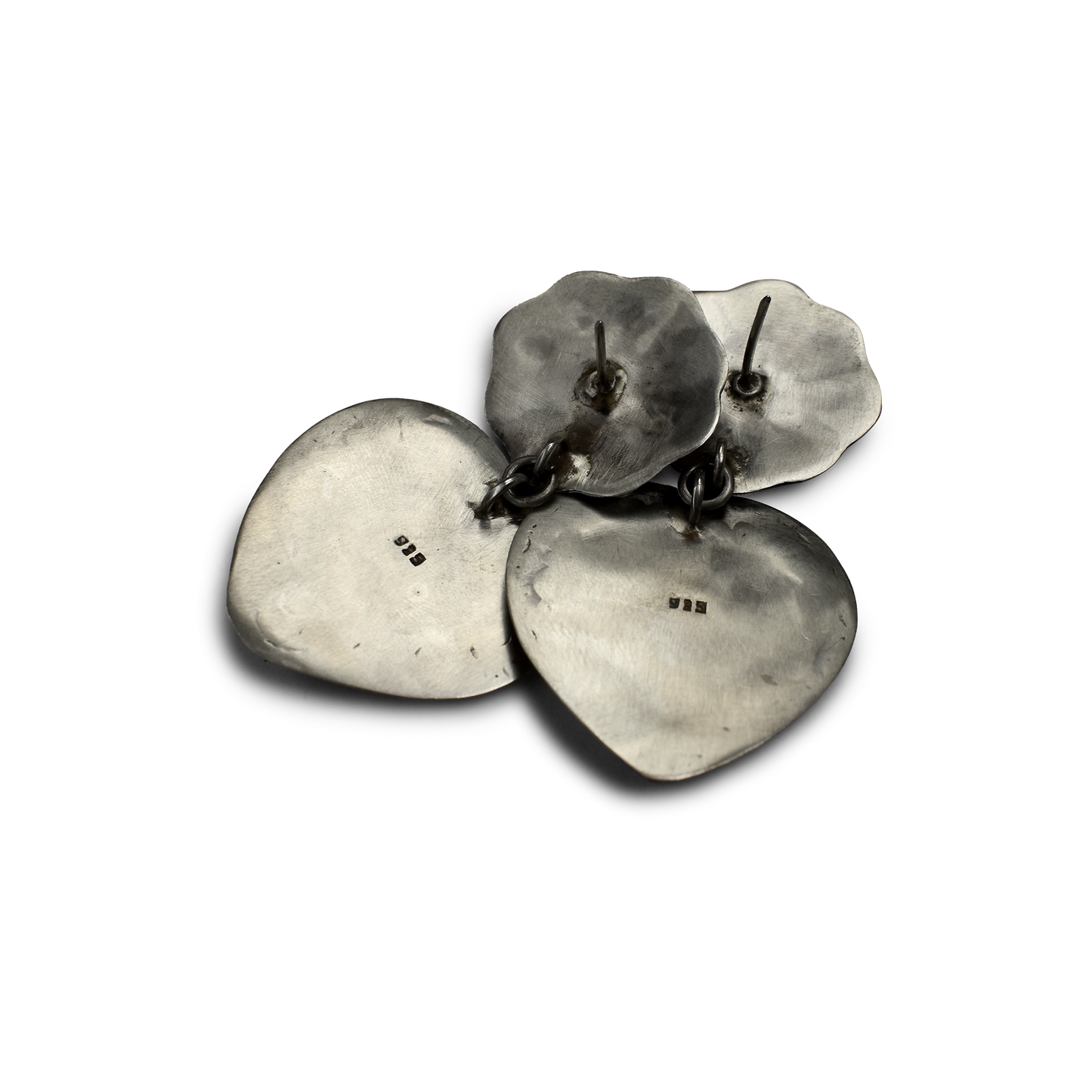 Repousse Radiant Heart Earrings by Rocki Gorman