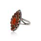 Desert Bloom Marquise Cluster Coral Ring