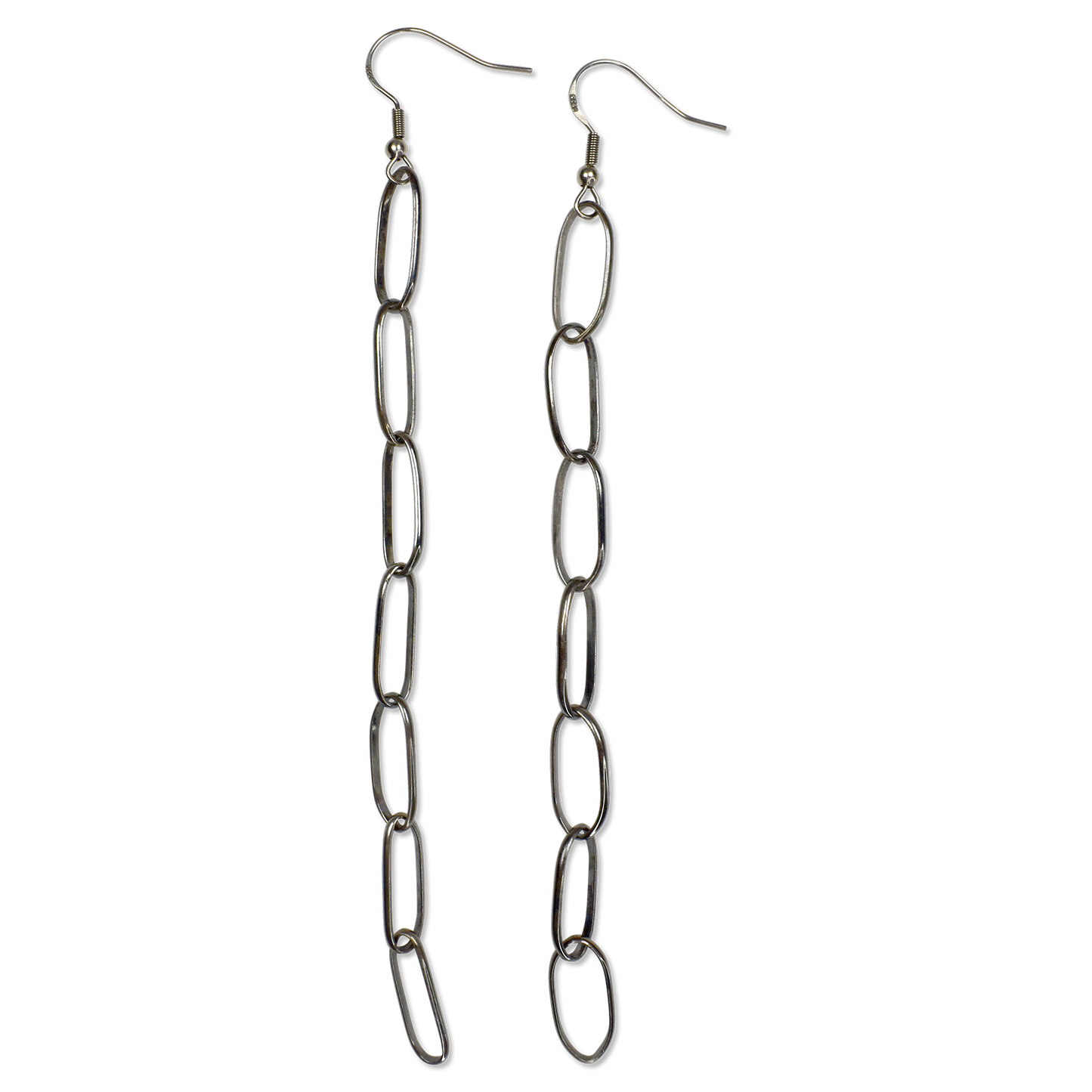 Handmade Sterling Silver Chain Earrings