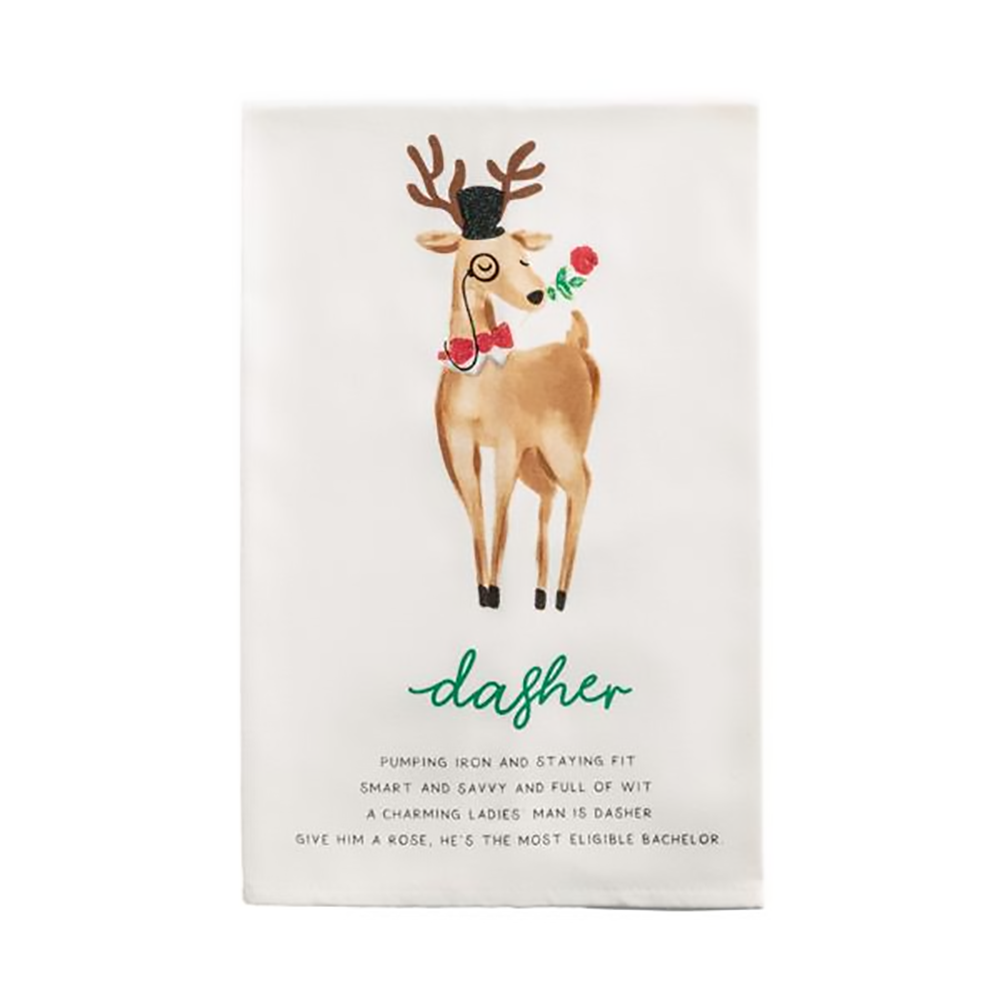 Reindeer Poem Tea Towels