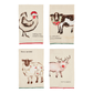 Christmas Farm Animal Pom Towels