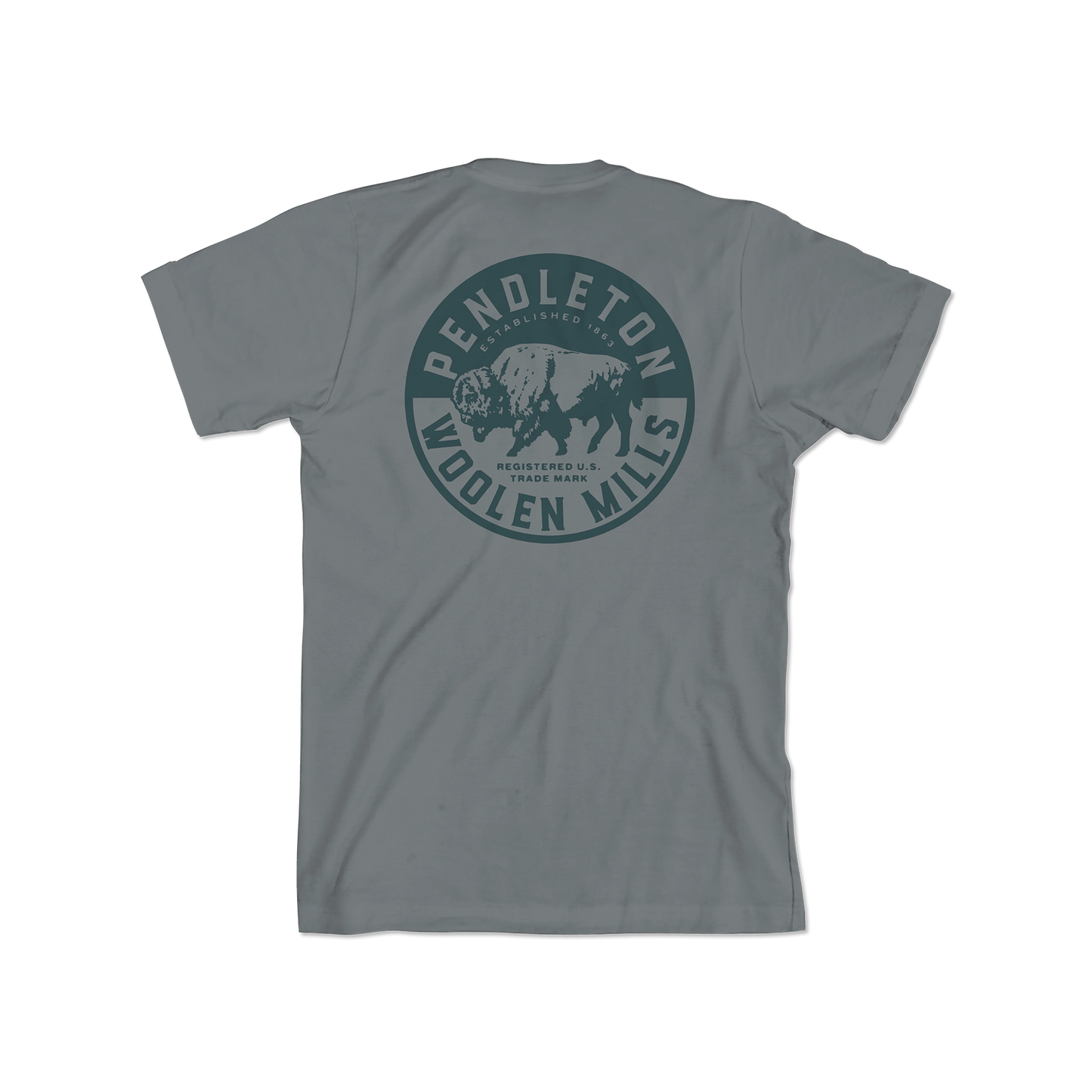Pendleton Men's Bison Circle Stamp Graphic Tee