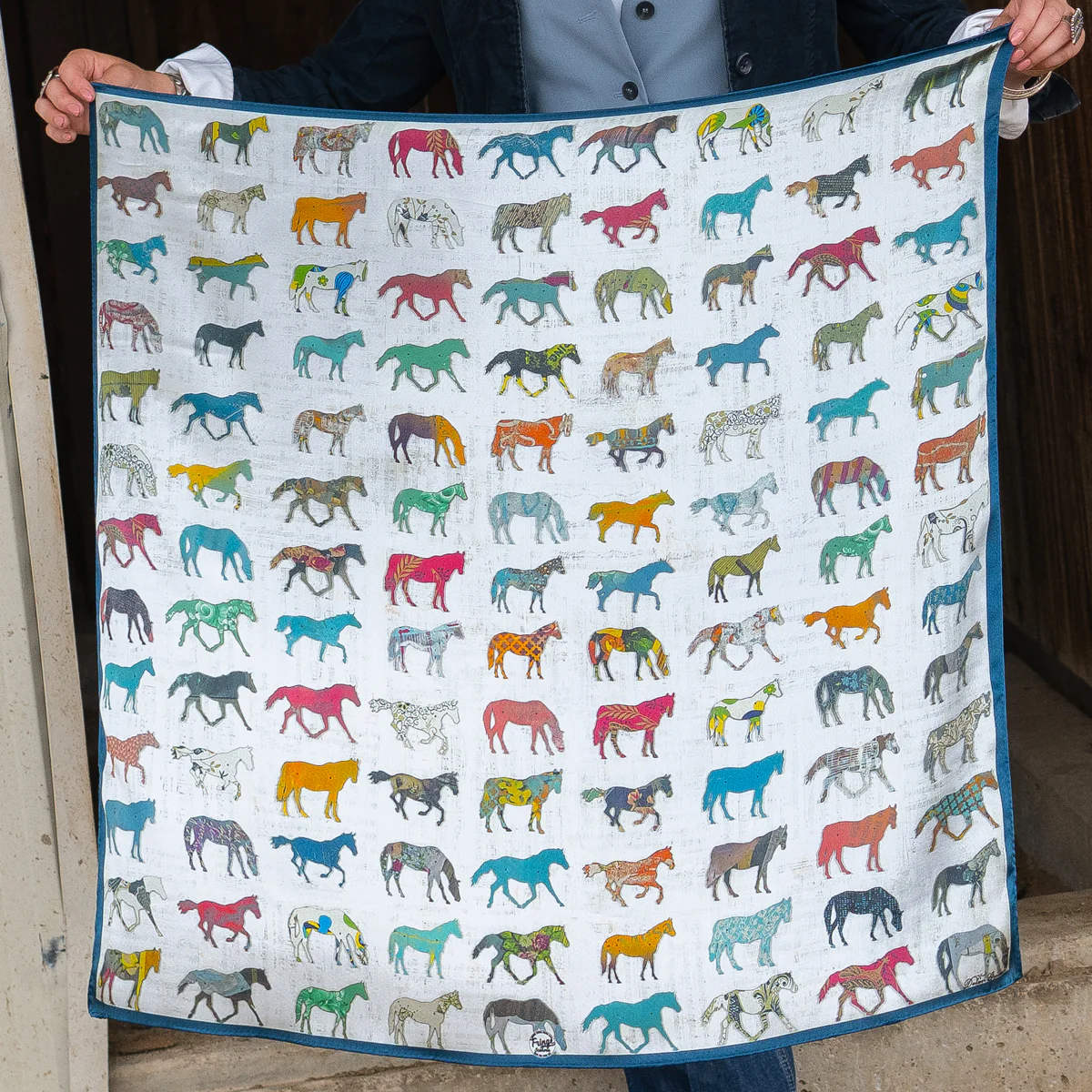 Fringe "The Remuda" by Dolan Geiman Silk Wild Rag