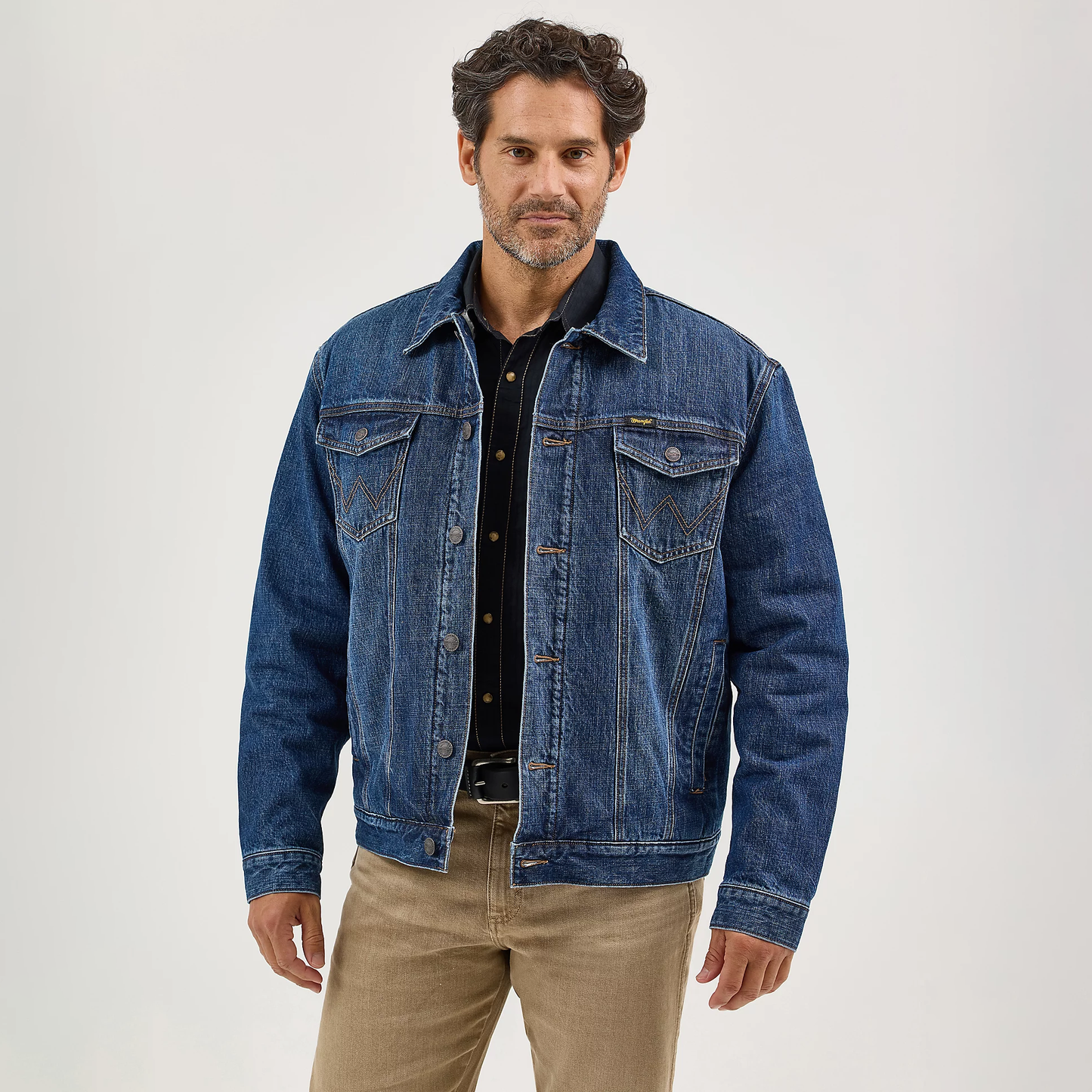 Wrangler Men's Retro Sherpa Lined Western Denim Jacket