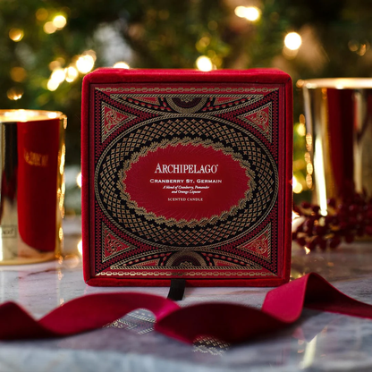 Archipelago Cranberry St. Germain Mantel Candle
