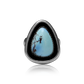 Golden Hills Teardrop Ring by Justin Biltonen